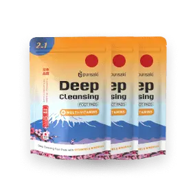 Purisaki 3-pack - 30 detox foot patches popular bundle