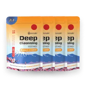 Purisaki 4-pack - 40 detox foot patches best value bundle with 75% discount